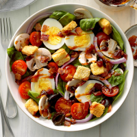 Spinach Salad with Hot Bacon Dressing Recipe: How to Make ... image