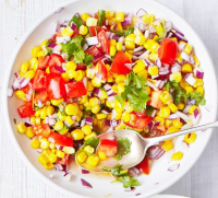 Mexican-style corn salad recipe | BBC Good Food image