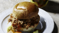 Slow-Cooker Spicy Buffalo Chicken Sandwiches Recipe ... image
