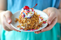 Best "Fried" Ice Cream Recipe - How To Make "Fried" Ice Cream image