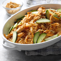Thai Peanut Chicken and Noodles Recipe: How to Make It image