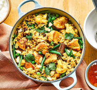 One-pot chicken & curry rice recipe | BBC Good Food image