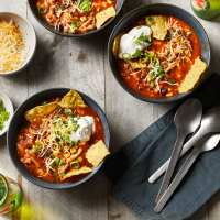 Instant-Pot Chicken Taco Soup Recipe | EatingWell image