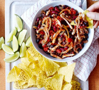 Mexican pulled chicken & beans recipe | BBC Good Food image