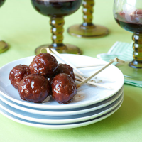 Chipotle-Barbecue Meatballs Recipe | MyRecipes image