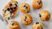 Banana-Blueberry Muffins Recipe - BettyCrocker.com image