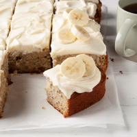 Banana Cake with Cream Cheese Frosting Recipe: How to Make It image
