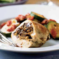 Chicken Breasts Stuffed & Italian Sausage & Breadcrumb… image
