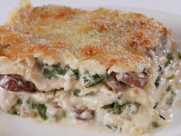 Creamy Spinach and Mushroom Lasagna Recipe | Giada De ... image
