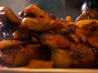 Thick Pork Chops with Spiced Apples and Raisins Recipe ... image