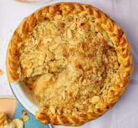 Apple & almond crumble pie recipe - BBC Good Food image