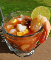 Authentic Mexican Shrimp Cocktail (Coctel de Camarones ... image