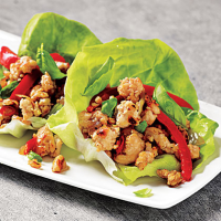 Spicy Thai Basil Chicken Recipe | MyRecipes image
