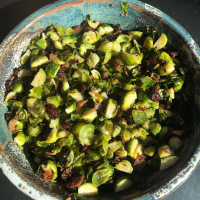 Roasted Brussels Sprouts with Cranberries Recipe | Allrecipes image