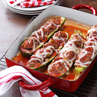Stuffed Zucchini Recipe: How to Make It - Taste of Home image