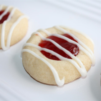 Raspberry and Almond Shortbread Thumbprints | Allre… image