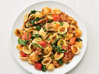 Orecchiette with Sausage and Spinach Recipe - Food Network image