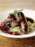 Sausage and Mash Recipe | Pork Recipes - Jamie Oliver image