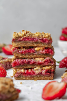 Strawberry Crumb Bars - Life Made Sweeter | Vegan | Gluten ... image
