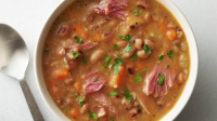 Slow-Cooker Ham and Black-Eyed Pea Soup - BettyCrocker.com image