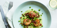 Seared Scallops with Mint, Peas, and Bacon Recipe Recip… image