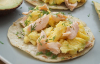 Salmon, Egg, and Avocado Breakfast Tacos - A Food Love… image