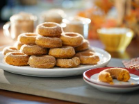Baked Pumpkin Doughnuts Recipe | Valerie Bertinelli | Food ... image