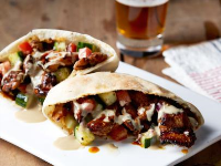 Chicken Shawarma with Tomato Cucumber Relish and … image
