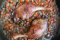Crisp-Braised Duck Legs with Aromatic Vegetables Recipe ... image