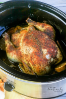 Slow Cooker Whole Chicken - myheavenlyrecipes.com image