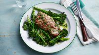 Grilled lamb steak with rosemary butter recipe - BBC Food image