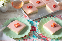 Best Strawberries and Rosé Sheet Cake Recipe image