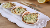 Crab and scallop Mornay recipe - BBC Food image
