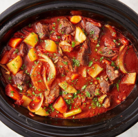 Best Slow Cooker Red Wine Beef Stew Recipe - Delish image