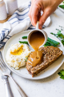 Meatloaf and Brown Gravy - Skinnytaste image
