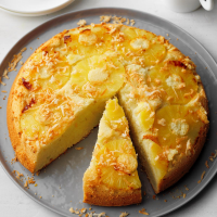 Pineapple Coconut Upside-Down Cake Recipe: How to Make It image