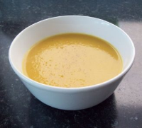 Spicy carrot and potato soup - BBC Good Food image