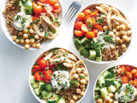 15-Minute Chicken Shawarma Bowls Recipe | Cooking Light image