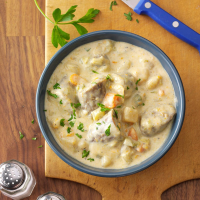 Creamy Bratwurst Stew Recipe: How to Make It image