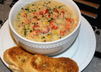 Corn and Crawfish Chowder Soup | RealCajunRecipes.com: la ... image