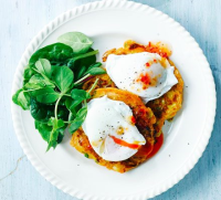 Sweetcorn & courgette fritters recipe | BBC Good Food image