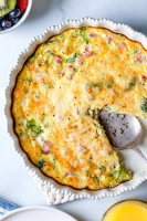 Low-Carb Crustless Ham and Cheese Quiche - Skinnytaste image
