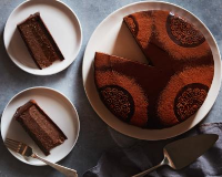 Layered Chocolate Mousse Cake Recipe | Food Network ... image