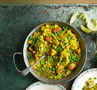 Chicken & chorizo paella recipe - BBC Good Food image