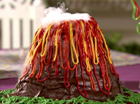 Volcano Cake Recipe | Sandra Lee | Food Network image