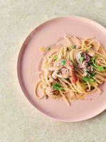 Creamy prawn linguine | Jamie Oliver recipes image