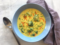 Copycat Panera Broccoli Cheddar Soup Recipe | MyRecipes image