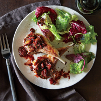 Lamb Chops with Fresh Fig Pan Sauce Recipe | MyRecipes image