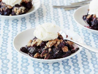 Blueberry Crisp Recipe | The Neelys | Food Network image