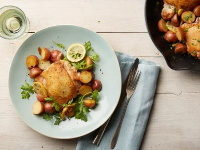 Lemon-Garlic Skillet Chicken and Potatoes Recipe | Food ... image